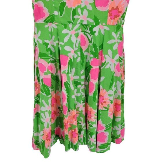 Lilly Pulitzer 80's Everything Nice Freja' Floral Fit & Flare Dress Pockets Sz 2 - Picture 8 of 12